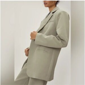 NASTY GAL Oversized Single Breasted Blazer